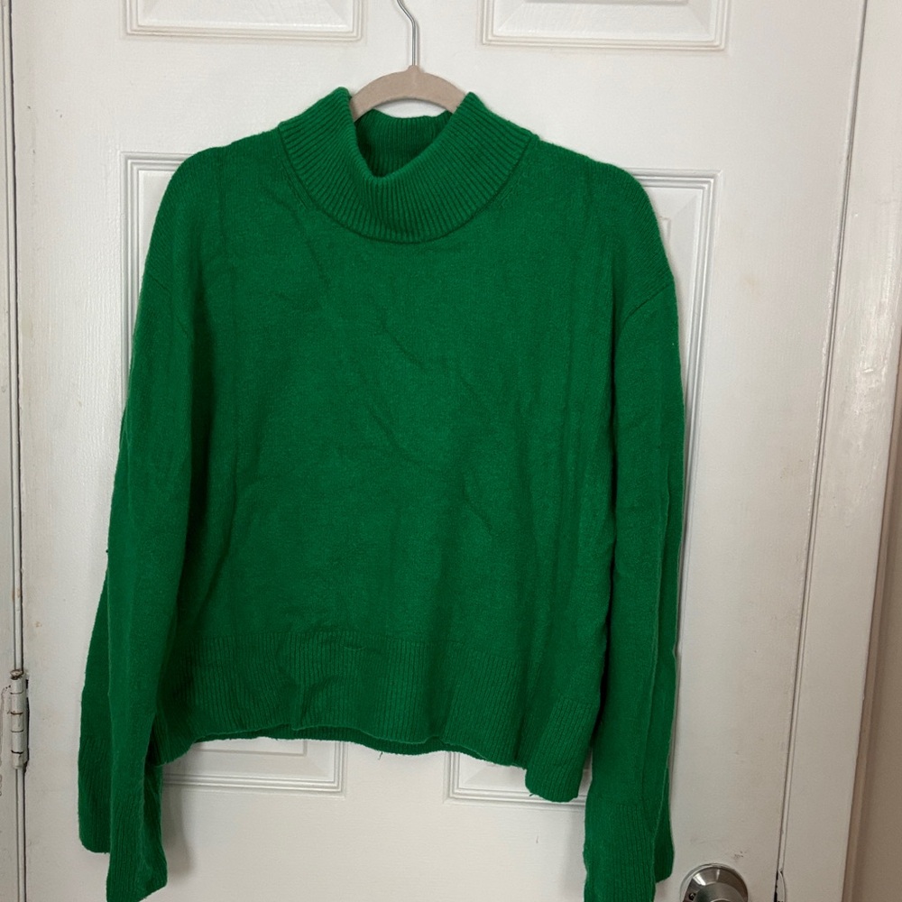 J. Crew Emerald Cowl Neck Sweater